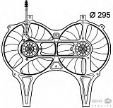 Вентилятор охлаждения двигателя MERCEDES-BENZ E-CLASS (W210),E-CLASS универсал (S210)
