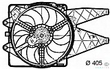 Вентилятор охлаждения двигателя FIAT PUNTO / GRANDE PUNTO (199),PUNTO EVO (199)