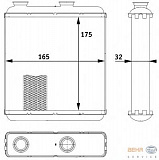 Радиатор печки OPEL MERIVA