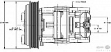 Компрессор кондиционера 12V