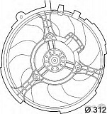 Вентилятор охлаждения двигателя FIAT STILO (192),STILO Multi Wagon (192)