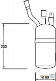 Осушитель кондиционера, с кнопочным выключателем FORD COUGAR (EC_),MONDEO I (GBP),MONDEO I седан (GBP),MONDEO I универсал (BNP),MONDEO II (BAP),MONDEO II седан (BFP),MONDEO II универсал (BNP)