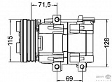 Компрессор кондиционера 12V