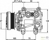 Компрессор кондиционера 12V