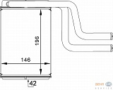 Радиатор печки FORD  MONDEO 93->