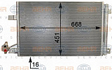 Конденсатор, кондиционер, с осушителем VW MULTIVAN V (7HM, 7HN, 7HF, 7EF, 7EM, 7EN),TRANSPORTER V (7JD, 7JE, 7HB, 7HJ, 7EB, 7EJ, 7EF),TRANSPORTER V фургон (7HA, 7HH, 7EA, 7EH)