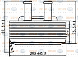 Масляный радиатор NISSAN ALMERA II (N16),ALMERA II Hatchback (N16),ALMERA TINO (V10),NP300,PICK UP (D22),PRIMERA (P12),PRIMERA Hatchback (P12),X-TRAIL (T30)