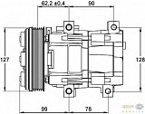 Компрессор кондиционера 12V