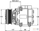 Компрессор кондиционера 12V