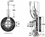 Вискомуфта (термомуфта) MAN E 2000,F 2000 MAZ-MAN F 2000