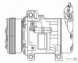 Компрессор кондиционера 12V