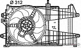 Вентилятор охлаждения двигателя FIAT IDEA,PUNTO (188),PUNTO Van (188AX) LANCIA YPSILON (843)