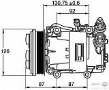 Компрессор кондиционера 12V