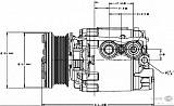 Компрессор кондиционера 12V