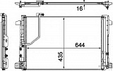 Радиатор кондиционера MB W204