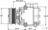 Компрессор кондиционера 12V