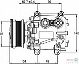 Компрессор кондиционера 12V