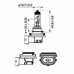 H11 12V-55W (PGJ19-2) (увеличенный срок службы) LongLife EcoVision