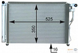 Конденсатор, кондиционер, с осушителем HYUNDAI ACCENT III (MC),ACCENT седан (MC)