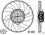 Вентилятор охлаждения двигателя, справа AUDI A4 (8K2, B8),A4 Allroad (8KH, B8),A4 Avant (8K5, B8),A5 (8T3),A5 Sportback (8TA),A5 кабрио (8F7),A6 (4G2, C7),A6 Allroad (4GH),A6 Avant (4G5, C7),A7 Sportback (4GA),Q5 (8R)