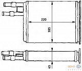 Радиатор печки CITROEN JUMPER бортовой (230),JUMPER автобус (230P),JUMPER фургон (230L) FIAT DUCATO (230), PEUGEOT 