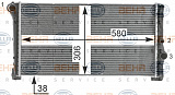 Радиатор охлаждения двигателя FIAT IDEA,PUNTO (188),PUNTO Van (188AX) LANCIA MUSA (350),YPSILON (843)