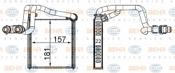 Теплообменник, отопление салона VW GOLF VI (5K1),GOLF VI Variant (AJ5),JETTA IV (162, 163)