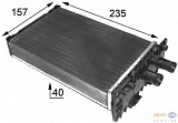 Радиатор печки VAG TRANSPORTER IV 90-03 (235X157X40MM)