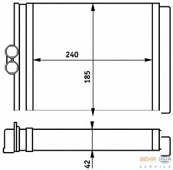 Радиатор печки OPEL VECTRA B