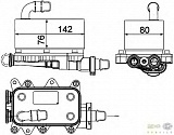 Радиатор АКПП (масляный) BMW 5 (E60, E61), 6 (E63, E64), 7 (E65, E66, E67),X3 (E83)