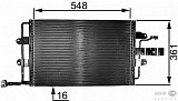 Конденсатор, кондиционер, без осушителя VW NEW BEETLE (9C1, 1C1),NEW BEETLE кабрио (1Y7)