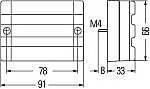 Габаритный фонарь (C5W) левый/ правый, с катафотом