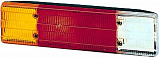 Фонарь Mercedes Actros/Atego  левый с противотуманным фонарем и подсветкой номера 
