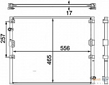 Конденсатор, кондиционер, без осушителя TOYOTA LAND CRUISER 90 (_J9_)