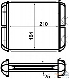 Радиатор печки OPEL ASTRA G,ASTRA H,ASTRA H седан,ASTRA H универсал
