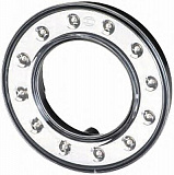 D55мм/98мм Светодиодное хромированное кольцо с 12-ю яркими красными светодиодами (в упаковке) 24V