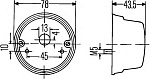 Поворотник, слева, справа, K (18W ) М, с поворотником, с габаритом INTERNATIONAL HARV. D-Series