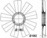 Крыльчатка вентилятора, охлаждение двигателя RENAULT TRUCKS Premium