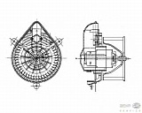 Моторчик печки PEUGEOT 405 I (15B),405 I Break (15E),405 II (4B),405 II Break (4E),406 (8B),406 Break (8E/F),406 купе (8C)