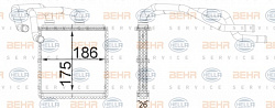 Теплообменник, отопление салона NISSAN QASHQAI / QASHQAI +2 (J10, JJ10)