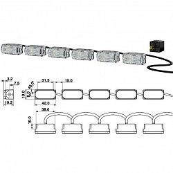 Фары дневного света LED  6 LEDayFlex II  комплект
