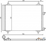 Конденсатор, кондиционер, с осушителем PEUGEOT 307 (3A/C),307 Break (3E),307 CC (3B),307 SW (3H)