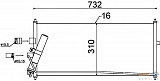 Конденсатор, кондиционер, с осушителем NISSAN ALMERA II (N16),ALMERA II Hatchback (N16),PRIMERA (P12),PRIMERA Hatchback (P12),PRIMERA универсал (WP12)