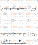 Радиатор охлаждения двигателя CITROEN C3 II,C3 Picasso,DS3,DS3 кабрио PEUGEOT 207 (WA_, WC_),207 CC (WD_),207 SW (WK_),208,308 SW