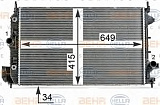 Радиатор охлаждения двигателя FIAT CROMA (194) OPEL SIGNUM,VECTRA C, SAAB 9-3 (YS3F),9-3 кабрио (YS3F),9-3 универсал