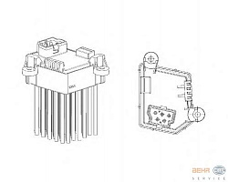 Резистор отопителя салона BMW E46/X3
