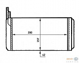 Радиатор печки ALFA ROMEO 164 (164) FIAT CROMA (154) LANCIA THEMA (834),THEMA SW (834)