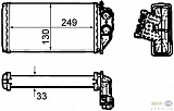 Радиатор печки PEUGEOT 307 (3A/C),307 Break (3E),307 CC (3B),307 SW (3H)