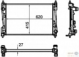 Радиатор охлаждения двигателя FIAT PUNTO / GRANDE PUNTO (199),PUNTO EVO (199)