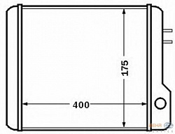 Радиатор печки IVECO EuroStar,EuroTech MH,EuroTech MP,EuroTech MT,EuroTrakker